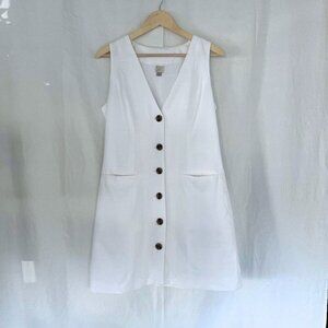 White Vest Dress A New Day NWOT